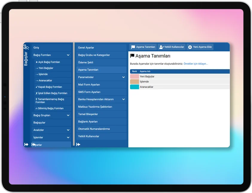 Bağışlar Uygulaması