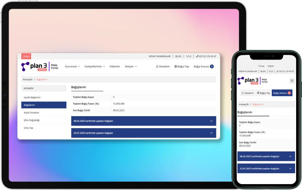 Fon Bağışlarının Bağışçılar Tarafından Takibi
