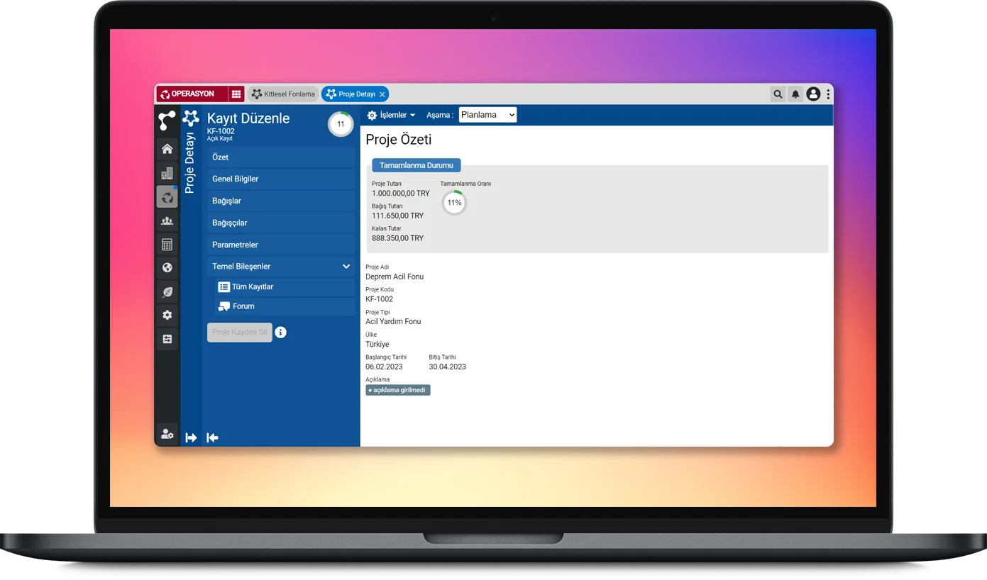 Proje Tamamlanma Takibi