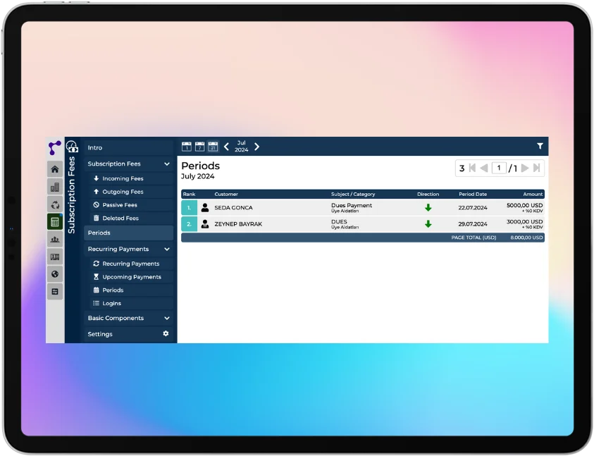 Dues Tracking System