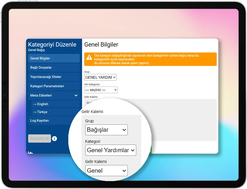 Dernek Muhasebe Yönetimi - Genel Bakış - Görselli Liste