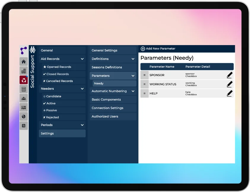 Custom Definition Parameter