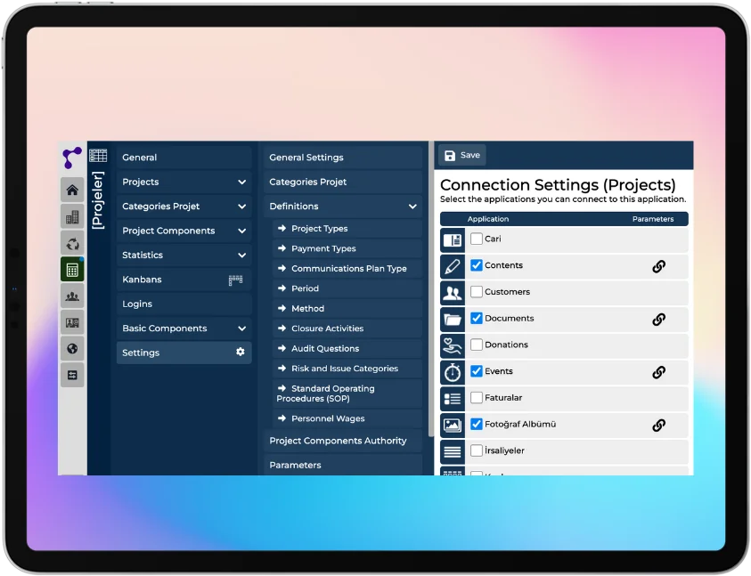 Add Components to Projects
