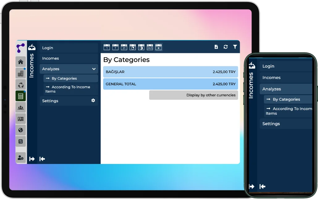 By Branches & Separation of Income and Expenses